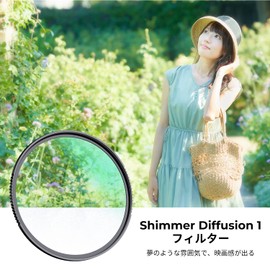 K&F Concept 58mm Shimmer Diffusion 1 Lens Filter with 28 Layer Coating, Soft Picture, Mildew, Water and Oleophobic, Anti-Scratch, Perfect for Portrait Photography (NANO-X Series)