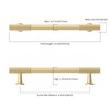 Asidrama 10 Pack 5 Inch(128mm) Brushed Gold Cabinet pulls Kitchen