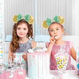 LYLIN LYLIN Princess Tiana Ears,Tiana Mouse Ears Headbands for Women Girls Boys, Princess Accessories for Birthday Party Travel