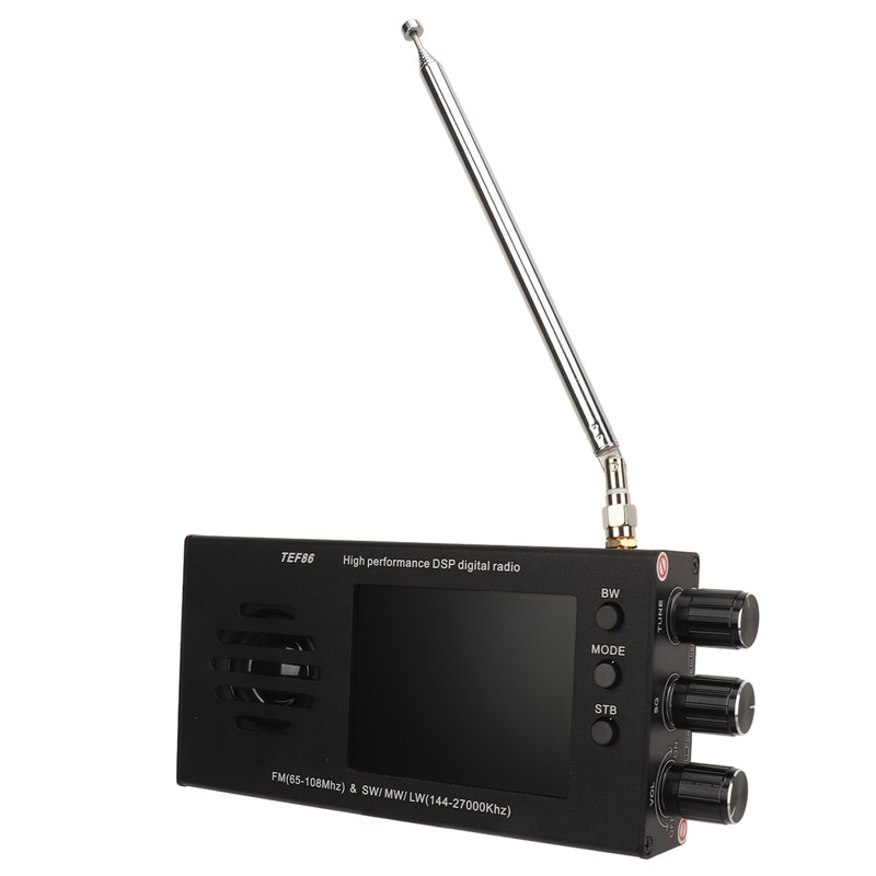 TEF86 Radio Receiver 3.2 Inch LCD Screen Display Radio Receiver
