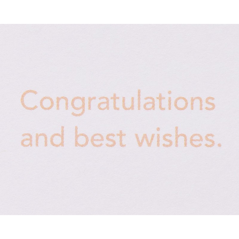 American Greetings Wedding, Bridal Shower or Engagement Card (Joined Hearts)