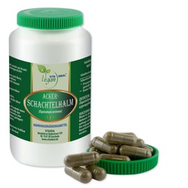 VITA IDEAL Vegan® Vitaideal Horsetail Herb 120 Capsules Equisetum Arvense Tin Herb Daily Serving 700 mg Horsetail Herb Pure Powder Original