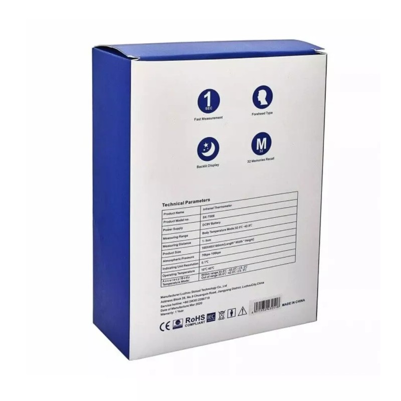 CLOC Infrared Thermometer Forehead NON-CONTACT Instant Readings Baby And Adults