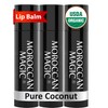 Moroccan Magic Organic Pure Coconut Lip Balm 3 Pack |
