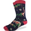 Good Luck Sock Men's Dinosaurs Wearing Christmas Sweaters Socks, Adult,