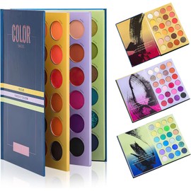 HONGHCL Paleta de Sombras de Ojos 72 colores - Kit Paleta de Maquillaje de Mate Brillante, Sombras de Maquillaje de Alta Pigmentación, Sin Polvo para Moscas