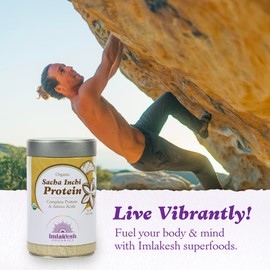 Imlakesh Organics Sacha Inchi Protein, Powder (12oz Metal Jar)