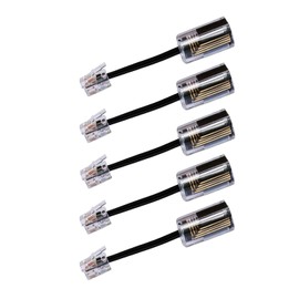 Lativu Phone Cord Detangler for Desk Phone, 5 Pack 360 Degree Rotating Telephone Cord Detangler Swivel Cord, No Tangle Phone Cord for Landline