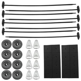 DUZFOREI 40 PCS 2 Sets of 12V Fan Mounting Kits, Spring Chain Roller Tensioner Assembly Kit, Suitable for Electric Cooling Fans and Transmission Coolers