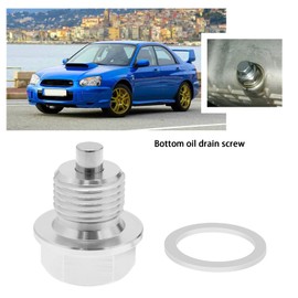 VGOL Magnetic Oil Pan Plug with Gasket 807020010 Oil Pan Plug with Washer M16x1.5 Compatible with Impreza Legacy Forester WRX Sti