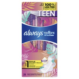 Always Radiant Heavy Feminine Pads with Wings, Scented