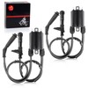 MOTO1988 2set of Ignition Coil & Spark Plug Cap For