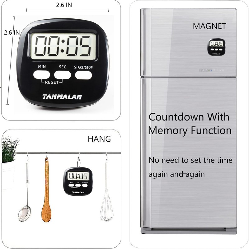 Easy to USE Kitchen Timer Count Down Count up 7.0