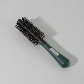 wesin Weshin Roll Brush Rubber Grip Pig Hair Mix Dry Styling Green No. 5 MNS / 웨신 롤브러쉬 러버그립 돈모 믹스 드라이 스타일링 그린 5호 MNS