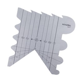 perfeclan Ribbon Edge Cutting Ruler Multipurpose Hand Tool Sturdy DIY Crafts Ribbon Webbing Ruler for Craft Enthusiasts Professionals