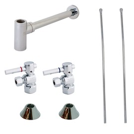 Kingston Brass CC43101DLLKB30 Contemporary Sink Installation Kit, Polished Chrome