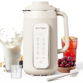 RONTEDA 8 in 1 Automatic Nut Milk Maker - 20oz Soy Milk Maker for Homemade Nut Milk,Oat Milk,Soymilk,Almond Milk,Plant Based Milk,Rice Paste,Juice,Milk Shake,Boil Water with Auto-Clean & Timer