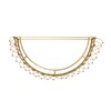 Creative Co-Op Decorative Metal Curtain or Canopy Crown, Gold Finish