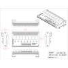 Electronics-Salon DIN Rail Mount 8 SPDT Power Relay Interface Module.