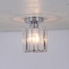 Crystal Ceiling Light Mini Chandelier Flush Mount Close to Ceiling