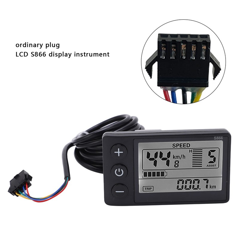 Medidor de pantalla LCD de bicicleta eléctrica, panel de control