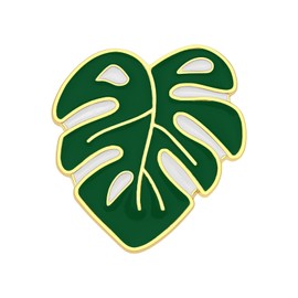 SG Store Leaf Shaped Magnetic Needle Keeper 4.5x4.2cm Embroidery Needle Picker Alloy Drop Glue Needle Aspirator for Sewing Embroidery Needlework Storage