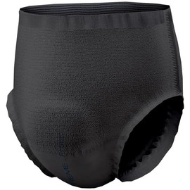 NorthShore GoSupreme Lite Incontinence Underwear, 6-Hour Pullup Style, Large, 14 Count Bag, Black, 36-48 inches, Unisex Adult Diapers