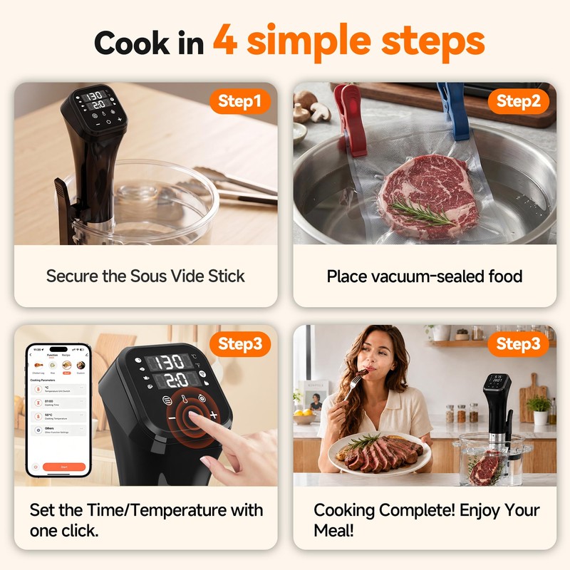 WIFI Sous Vide Combo for Beginner & Professional