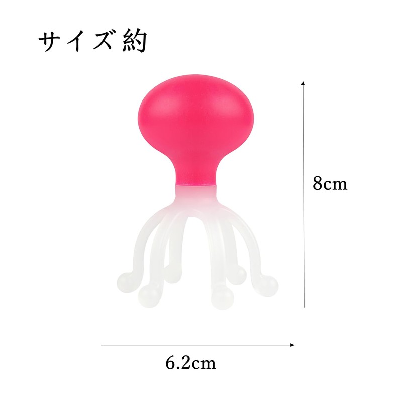 頭皮マッサージ ヘッドマッサージ 6本爪 ヘッドスパ 血行促進 ストレス 疲労解消 持ち運びが簡単 ゾクゾク快感 男女兼用