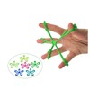 Finger gripper flower exercise equipment home workout Muscle strengthening premium blue 6ea