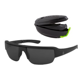 POPTICALS PopGun Polarized, Foldable Sunglasses for Your Outdoor Essentials (BLACK/GRAY LENS)