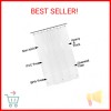 Barossa Design Small Shower Curtain Liner for Stall Size 36