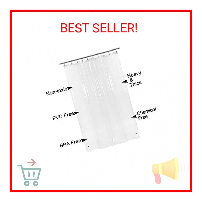 Barossa Design Small Shower Curtain Liner for Stall Size 36