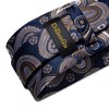 DiBanGu Conjunto de pañuelo y gemelos de seda para hombre