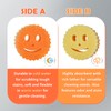 12 Colorful Smile Kitchen Sponges, Temperature Controlled Dish Sponge, Double