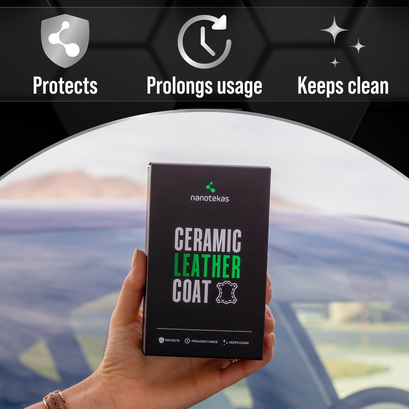 Nanotekas Professional Leather Ceramic Coating - Leather Coating for Car