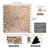 Copper Peel and Stick Backsplash, Self Adhesive Mini Hexagon Backsplash