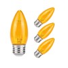 KINUR E26 Small dim Amber LED Edison Light Bulbs, Candelabra