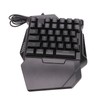 One Handed Gaming Keyboard Mouse Converter Wired 35 Keys Backlit