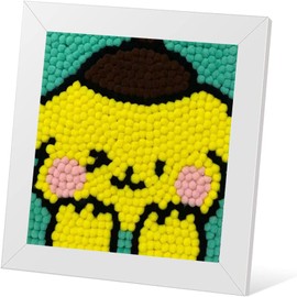 OFRKE 5D Cartoon Plush Toys Diamond Painting Kits for Beginners with Frame, Cute Animals DIY Plush Diamond Art Kit, Home Wall Decoration 8X8 inch