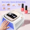 Asimebesty Professionelle UV Lampe für Gel Nägel, 120W UV LED