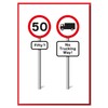 Fifty? No Trucking Way! Funny 50th Birthday Road Sign Card