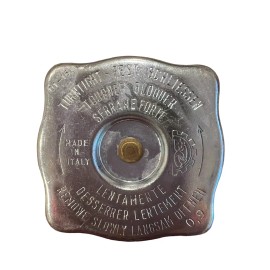 Alfa KÜHLERDECKEL VERCHROMT ECKIG ALFA ROMEO 105 SPIDER GIULIA GT RADIATOR CAP 66-89