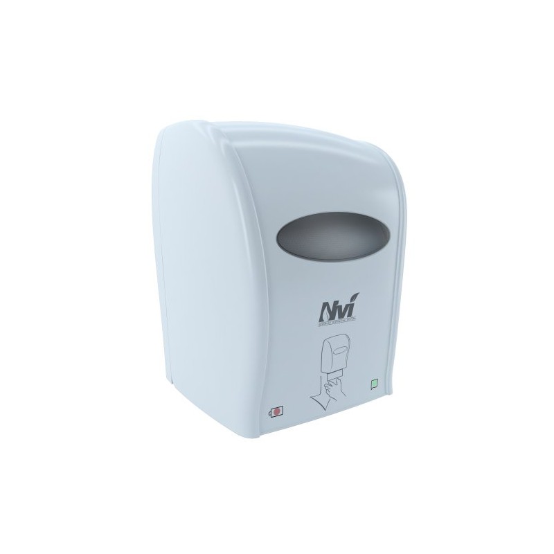 Solaris Paper D68002 Nvi Electronic Touchless Roll Towel Dispenser, White