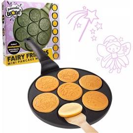 CucinaPro Fairy Friends Mini Pancake Pan - 7 Unique Designs- Nonstick Griddle
