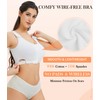 CYDREAM Women Wireless Front Closure Post Surgery Compression Everyday Bras