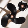 HoaFourge 58110-97JA0-019 Aluminum Alloy Propeller for Suzuki 2.5hp DF2.5 Outboard