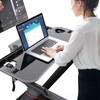 Qsxou Treadmill Desk Attachment,Peloton Tread Tray Ergonomic Platform, Laptop Holder