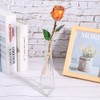 Golded Rose Flower 24K Bright Orange with Base Gift for