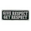 Athena Brands Give Respect Get Respect Patch IRON ON 4